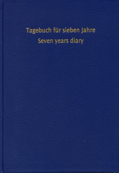 Tagebuch für 7 Jahre, blau