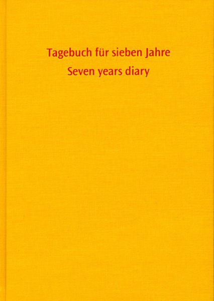 Tagebuch für 7 Jahre, gelb