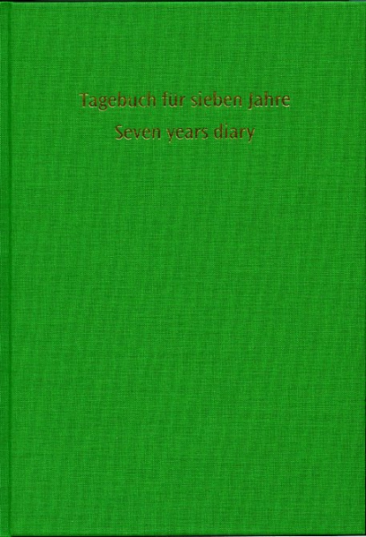 Tagebuch für 7 Jahre, grün